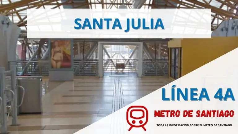 Metro Santa Julia Metro de Santiago 【2025】